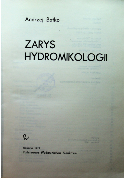 Zarys hydromikologii