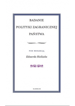 Badanie polityki zagranicznej państwa