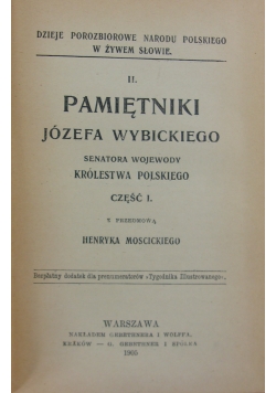 Pamiętniki, część I, 1905 r.