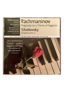 Rachmaninov Tchaikovsky Symphony No 3 CD