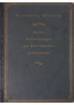 Meine Erinnerungen aus Deutschlands Heldenkampf, 1923 r.