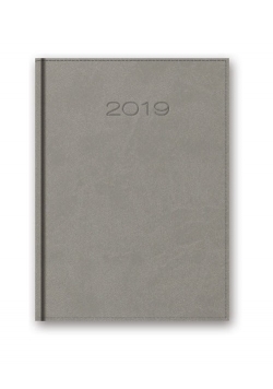 Kalendarz 2019 31DR A4 książkowy szary