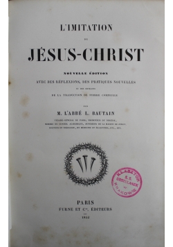 Limitation de Jesus Christ 1852 r.