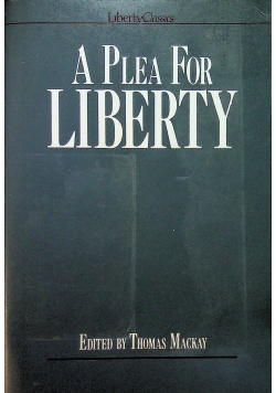 A plea for liberty