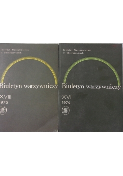 Biuletyn warzywniczy, zestaw 2 książek