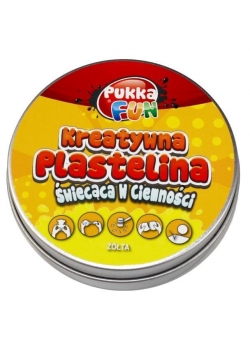 Kreatywna plastelina -Świecąca w ciemności żółta