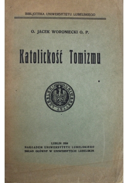 Katolickość Tomizmu 1924 r.