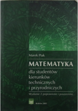 Matematyka dla studentów kierunków technicznych i przyrodniczych