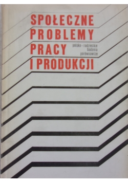 Społeczne problemy pracy i produkcji