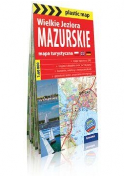 Plastic map Wielkie Jeziora Mazurskie mapa