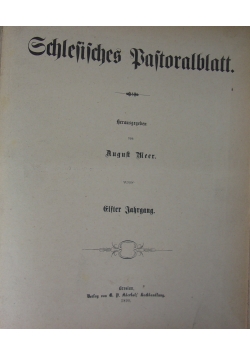 Schlesisches Pastoralblatt, 1890 r.