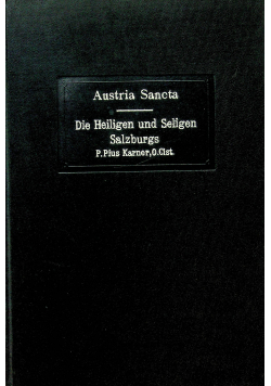 Die Heiligen und Seligen Salzburgs 1913 r.