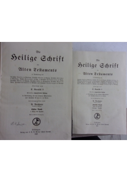 Kautzsch die heilige schrift des alten testaments, ok.1923r, 2 książki