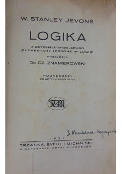 Logika, 1921 r.