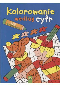 Kolorowanie według cyfr. Niebieska
