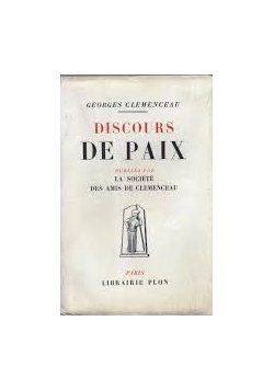 Discours de Paix,1938r.