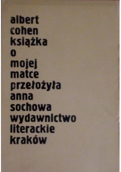 Książka o mojej matce