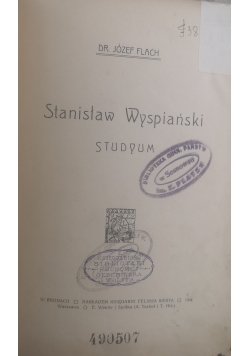 Stanisław Wyspiański studyum, 1908 r.