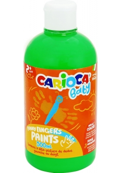 Farba Carioca baby do malowania palcami 500 ml zielona