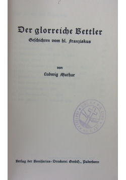 Der glorreiche Bettler 1930  r .
