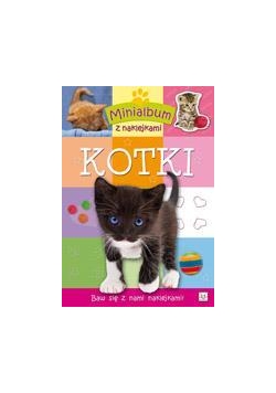 Minialbum z naklejkami - Kotki
