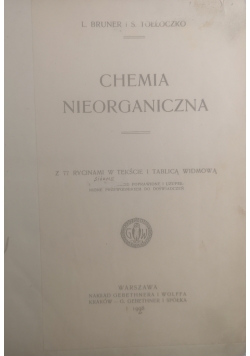 Chemia nieorganiczna, 1908 r.