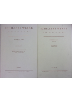 Schillers Werke Tom 17 Teil I i II