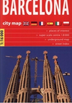 Barcelona. City map. 1:16 000