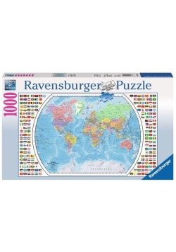 Puzzle Mapa polityczna świata 1000
