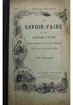 Le Savoir Faire et le Savoir Vivre ok 1890 r.