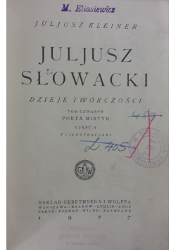 Juljusz Słowacki ,1927r.