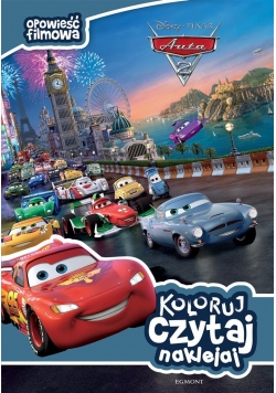 Koloruj, czytaj, naklejaj. Auta 2