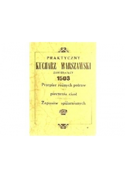 Kucharz Warszawski, reprint