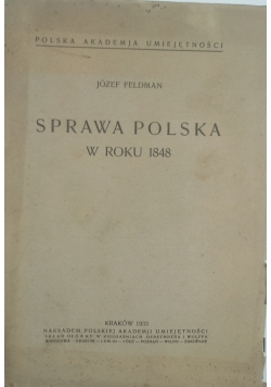 Sprawa Polska w roku 1848, 1933 r.