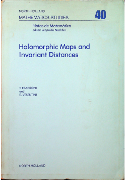 Holomorphic Maps and Invariant Distances
