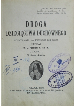 Droga dziecięctwa duchownego Część I 1928 r.