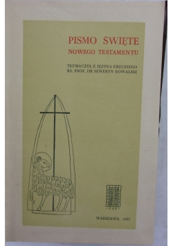 Pismo Święte  Nowego Testamentu