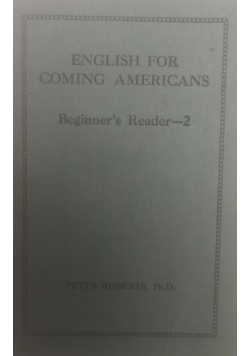 English for coming Americans, 1922 r.