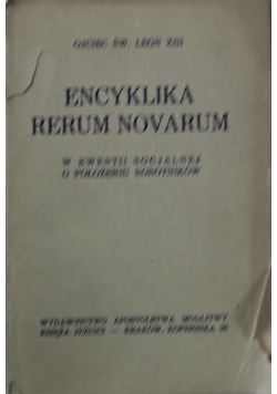Encyklika Rerum Novarum 1939 r.