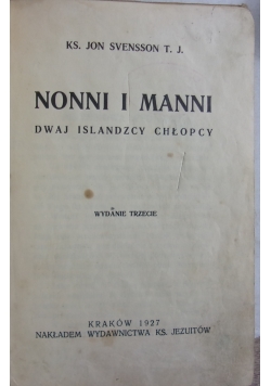 Nonni i manni dwaj Islandzcy chłopcy, 1927r.