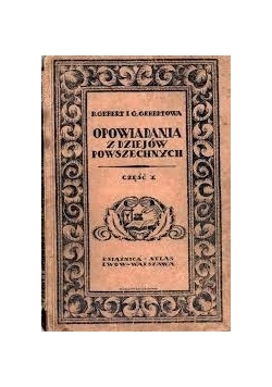 Opowiadania z dziejów powszechnych I,1931r.