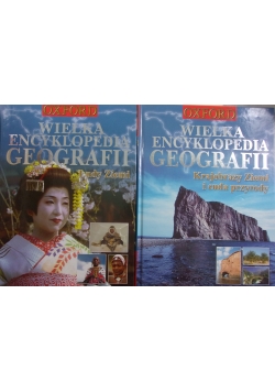 Wielka encyklopedia geografii zestaw 2 książek