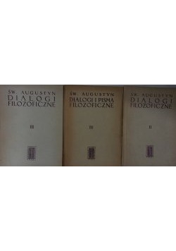 Dialogi filozoficzne, Tom I-iii