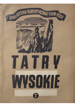 Przewodnik taternicki  Tatry wysokie 7