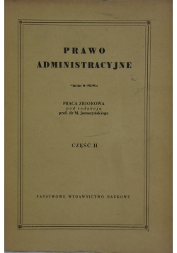Prawo administracyjne cz. II