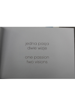 Jedna pasja dwie wizje zawiera płytę