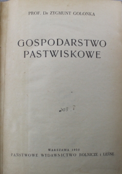 Gospodarstwo pastwiskowe
