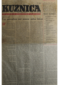 Kuźnica Tygodnik społeczno literacki Nr 1 do 52  1947 r