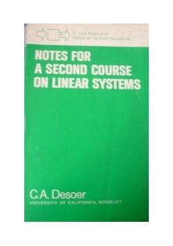Notes for a second course on linear systems