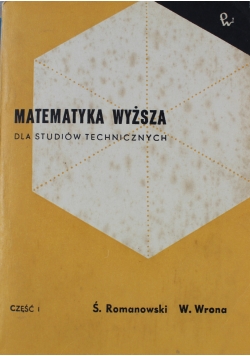 Matematyka wyższa część 1